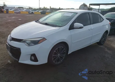 2014 Toyota Corolla S Plus z USA, uszkodzony, nr VIN 5YFBURHE4EP090977
